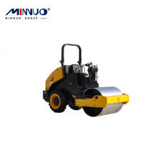 Walk-behind heavy duty road roller with double drum